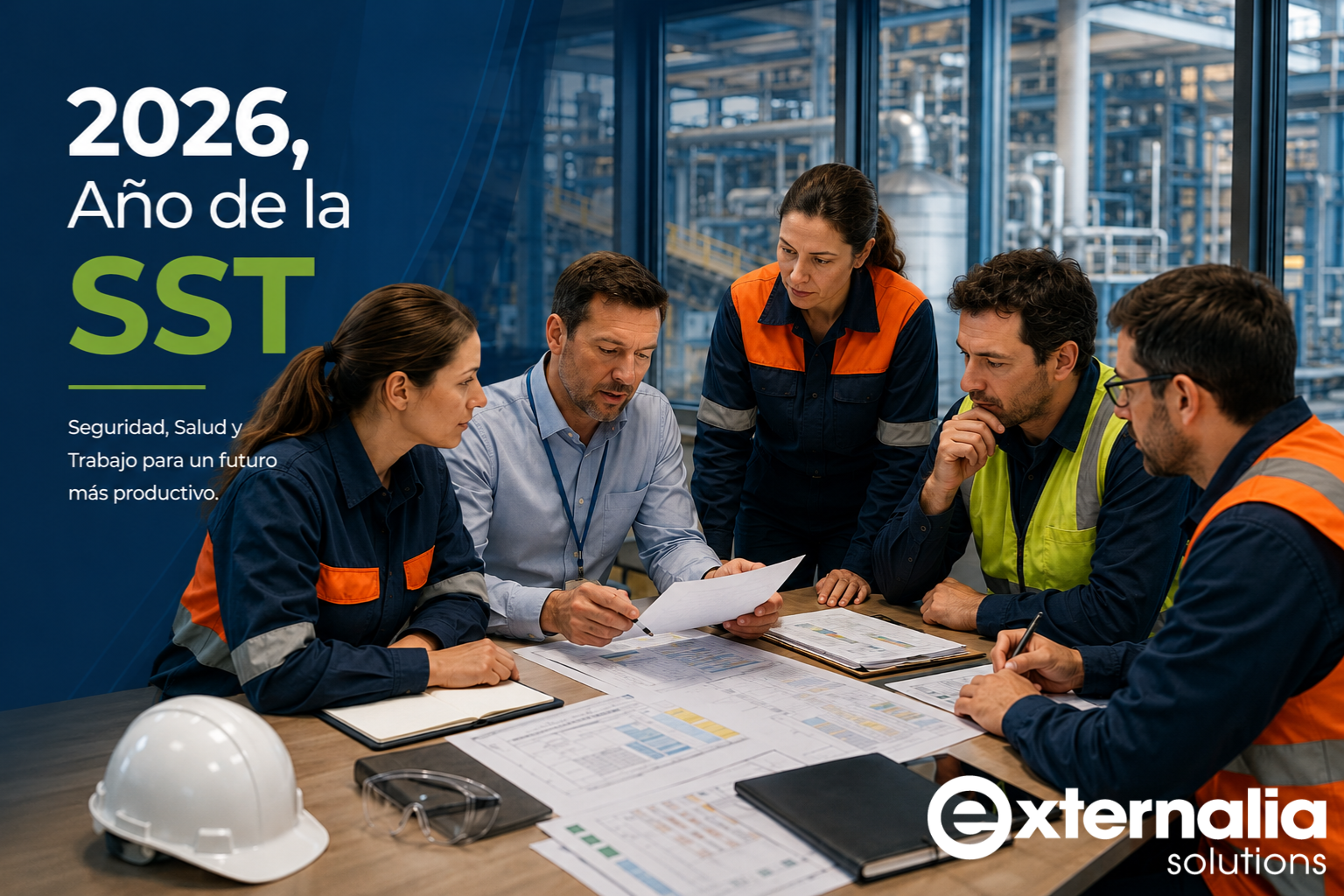 2026 Año de la SST Externalia Solutions 2026 Año de la Seguridad y Salud en el Trabajo — 30 aniversario Ley 31/1995 — software CAE Externalia Solutions
