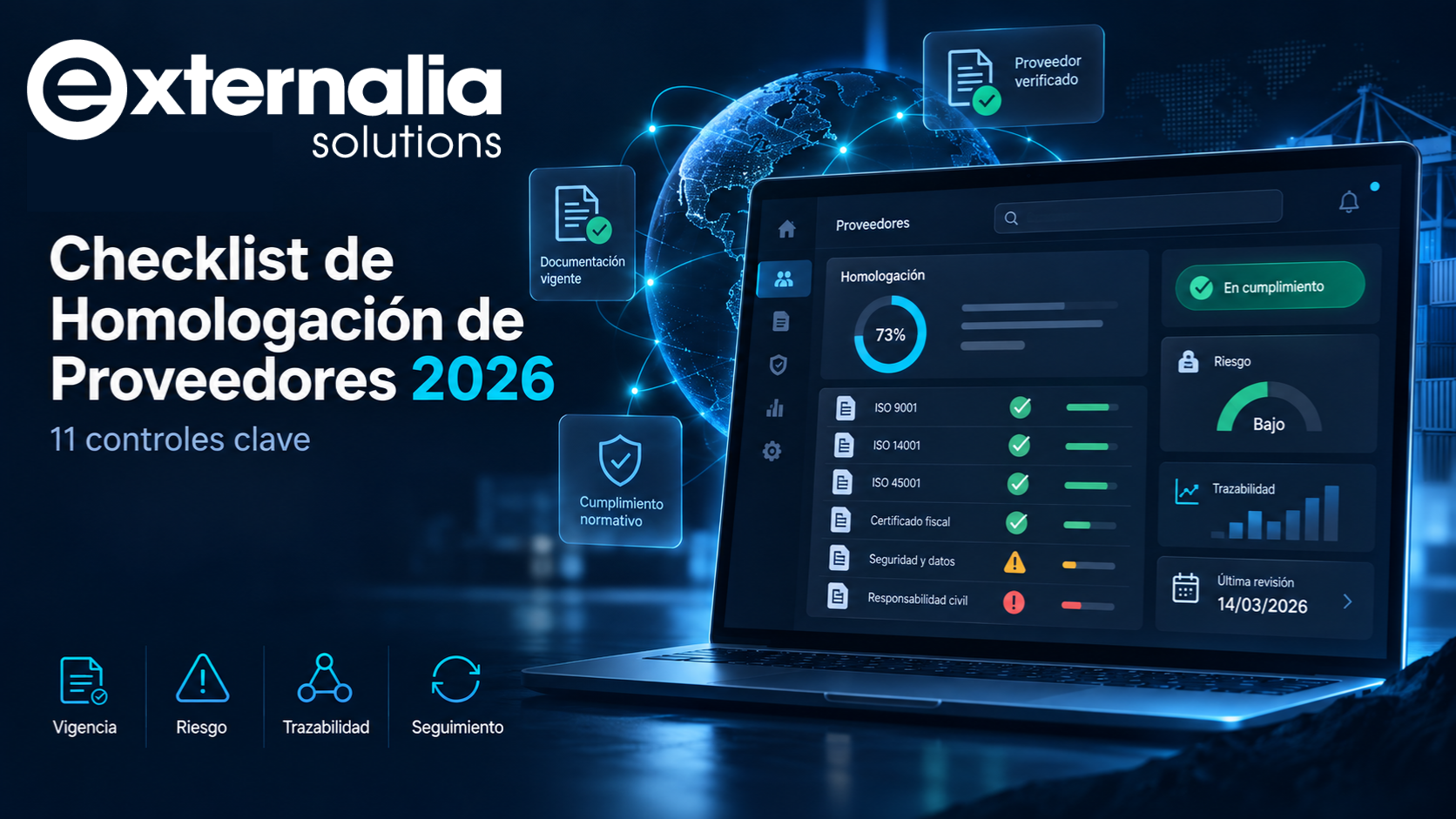 Homologación de proveedores banner blog Externalia homologación de proveedores QSuitePro